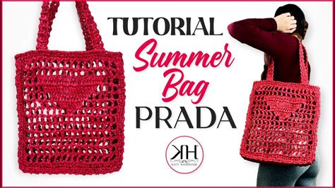 tutorial borsa rafia prada|Borsa Prada in uncinetto ♥ Crochet Prada Bag .